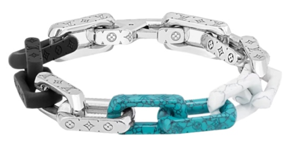 Louis Vuitton 루이비통 모노그램 체인 브레이슬릿 실버 멀티컬러