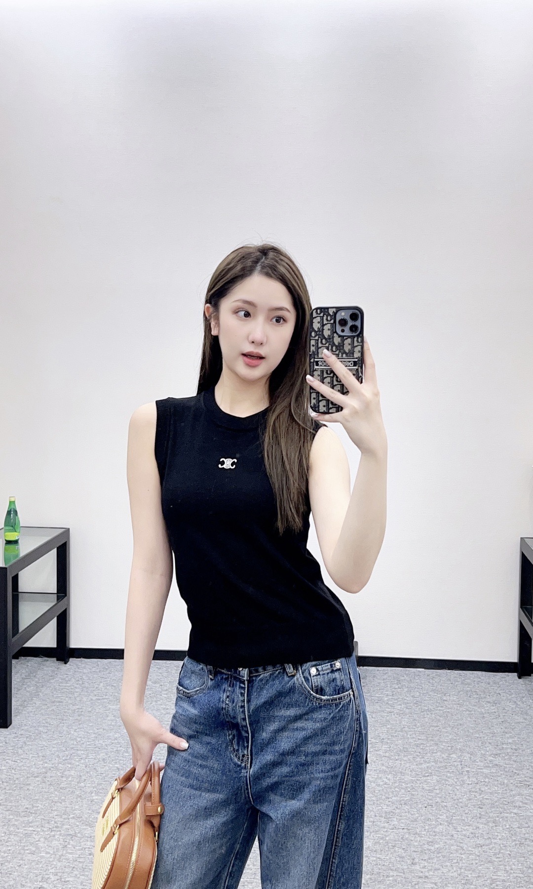 Celine 셀린느 Celin 셀린 로고 니트 민소매 탑 3