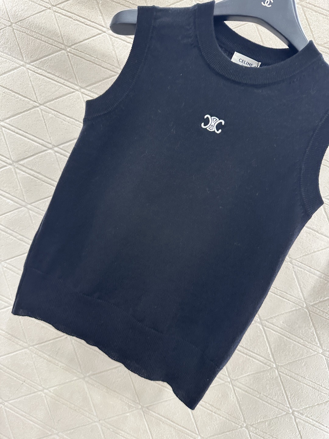 Celine 셀린느 Celin 셀린 로고 니트 민소매 탑 11