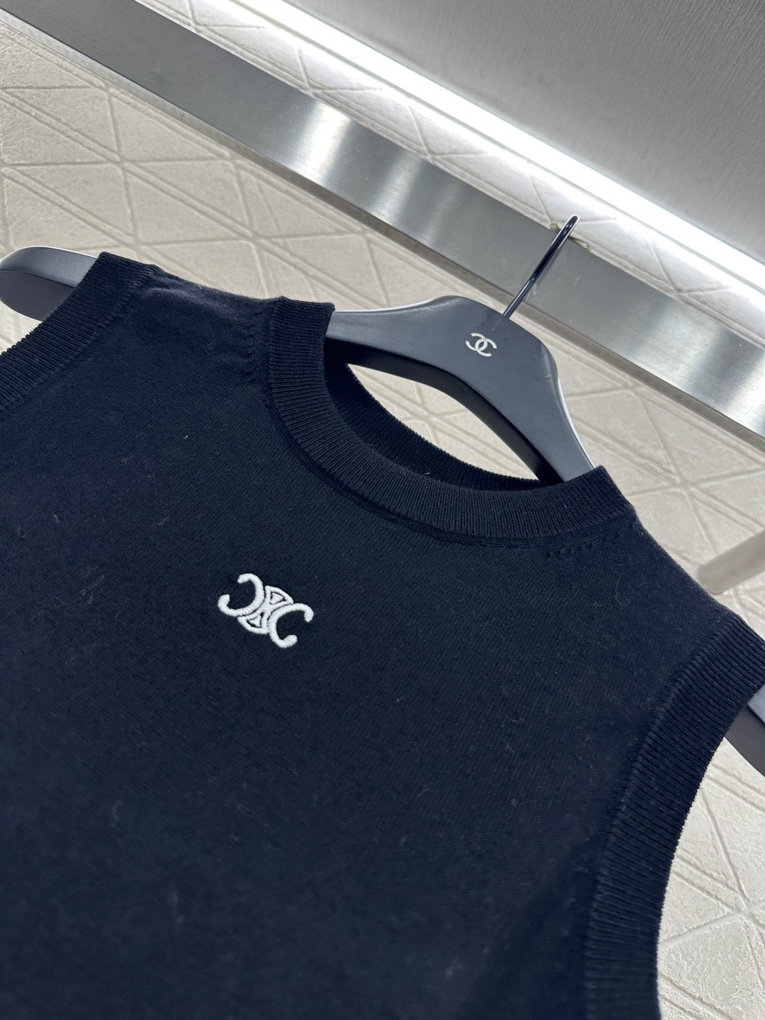 Celine 셀린느 Celin 셀린 로고 니트 민소매 탑 14