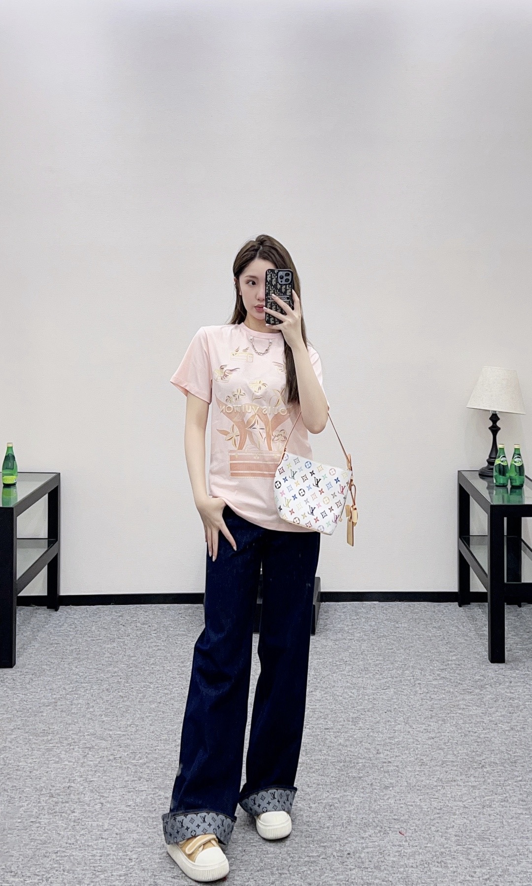 Louis Vuitton 루이비통 루이 비통 플라워 프린트 코튼 티셔츠 1