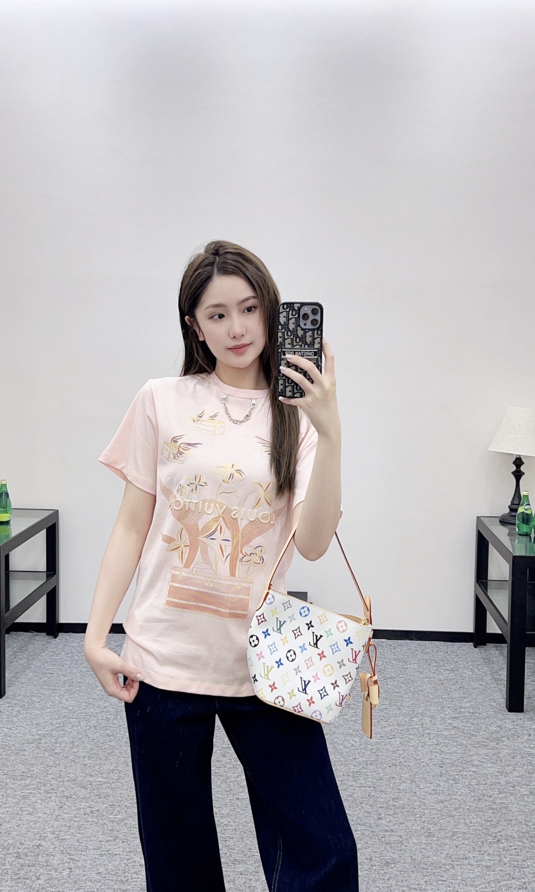 Louis Vuitton 루이비통 루이 비통 플라워 프린트 코튼 티셔츠 2