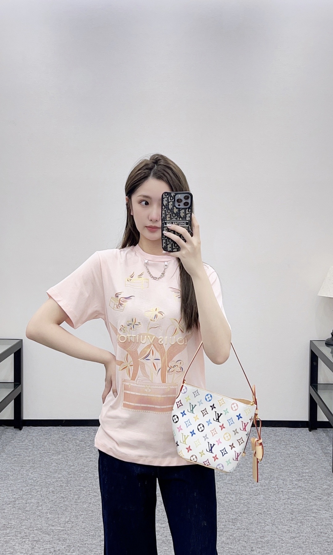 Louis Vuitton 루이비통 루이 비통 플라워 프린트 코튼 티셔츠 3