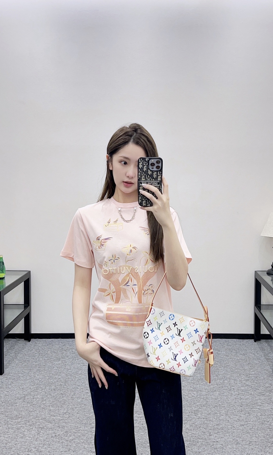 Louis Vuitton 루이비통 루이 비통 플라워 프린트 코튼 티셔츠 4