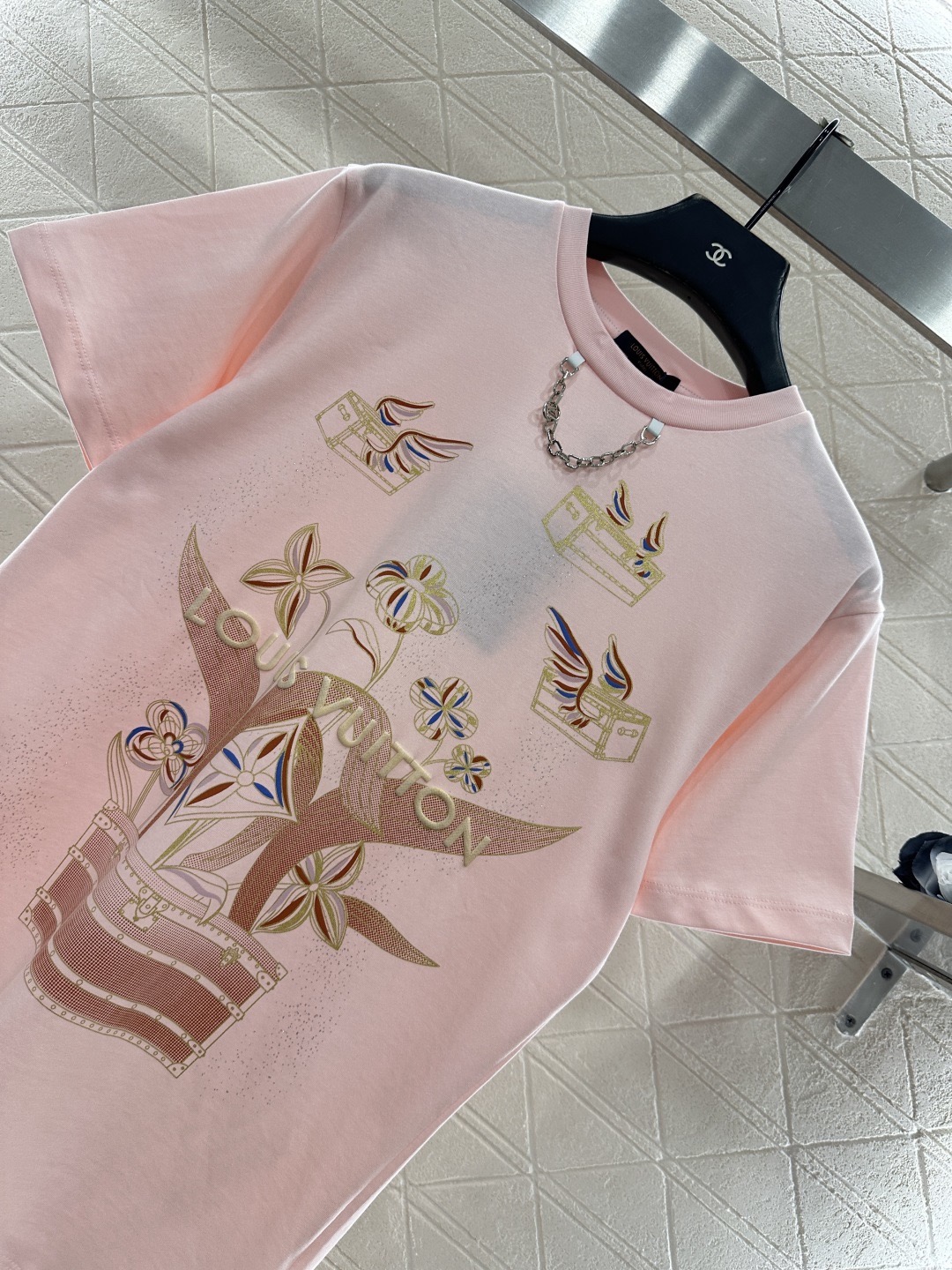 Louis Vuitton 루이비통 루이 비통 플라워 프린트 코튼 티셔츠 10