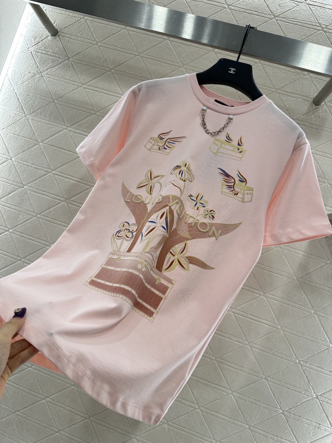 Louis Vuitton 루이비통 루이 비통 플라워 프린트 코튼 티셔츠 14