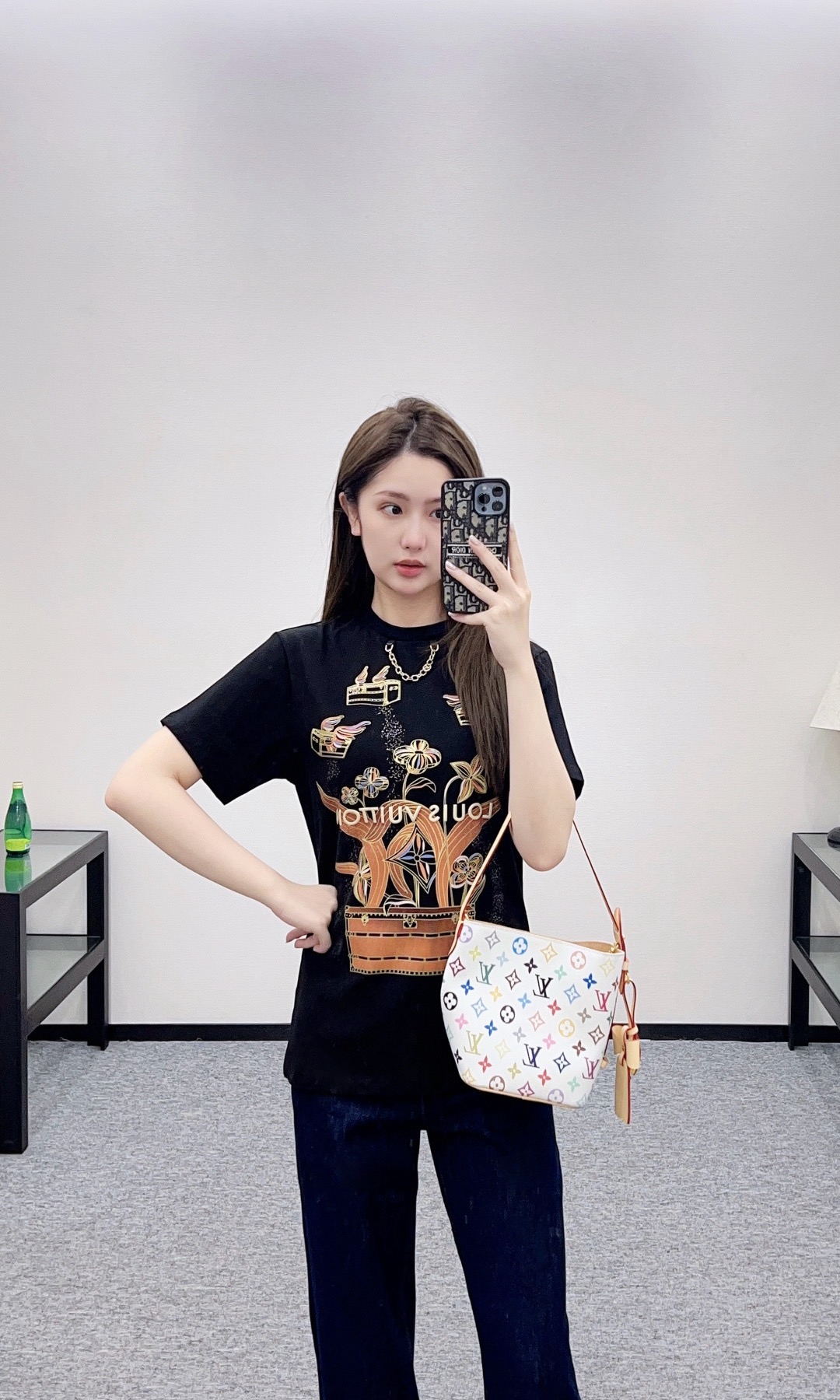 Louis Vuitton 루이비통 루이 비통 플라워 프린트 코튼 티셔츠 1