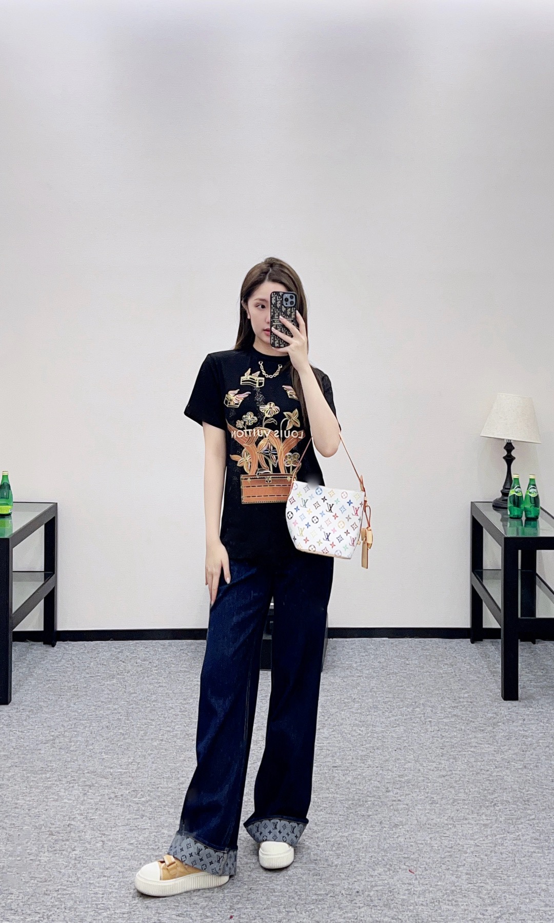 Louis Vuitton 루이비통 루이 비통 플라워 프린트 코튼 티셔츠 2