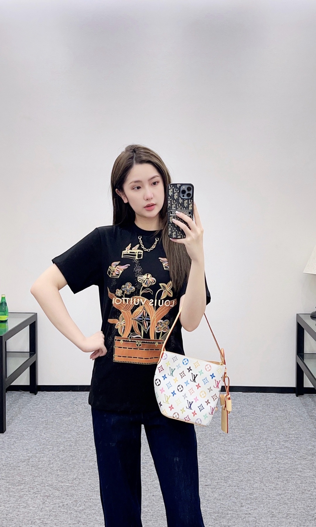 Louis Vuitton 루이비통 루이 비통 플라워 프린트 코튼 티셔츠 5