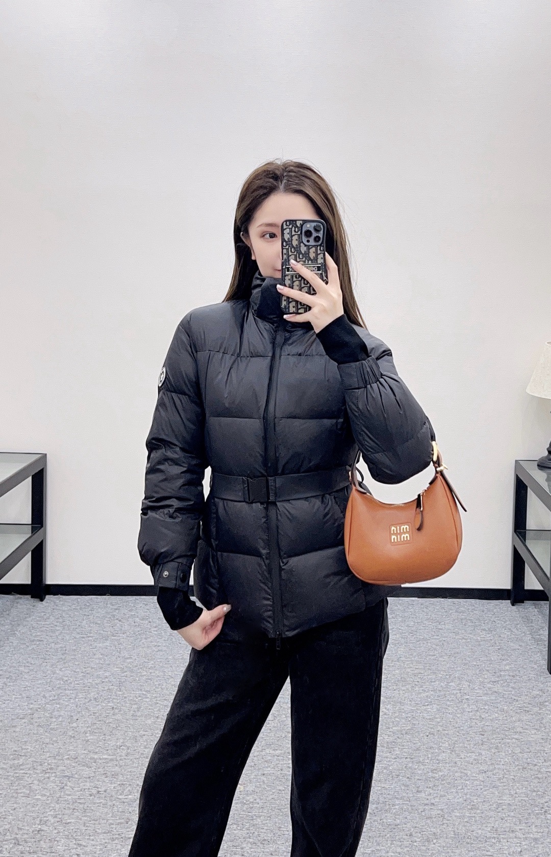 Dior 디오 탈부착 후드 벨트 다운 점퍼 5