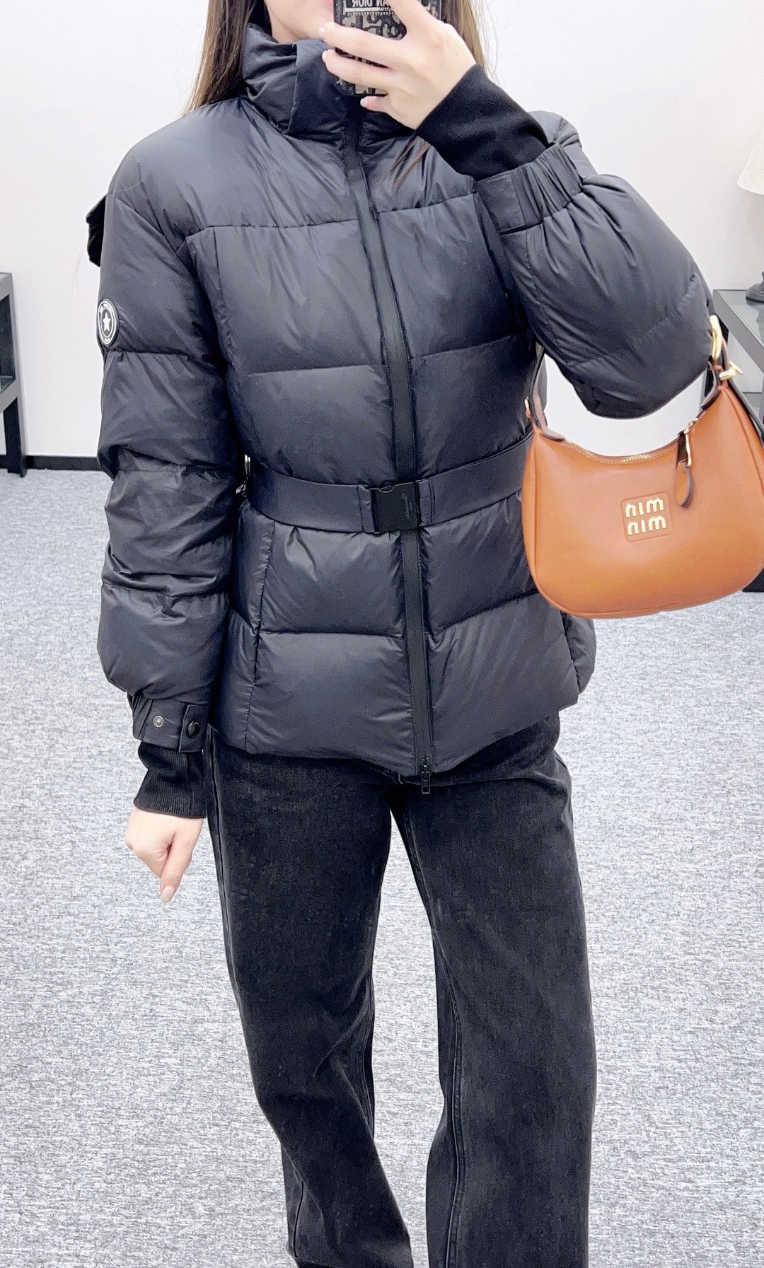 Dior 디오 탈부착 후드 벨트 다운 점퍼 6