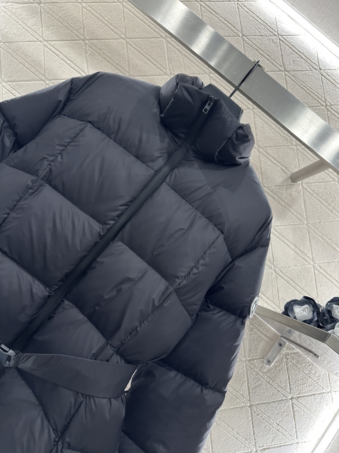 Dior 디오 탈부착 후드 벨트 다운 점퍼 10