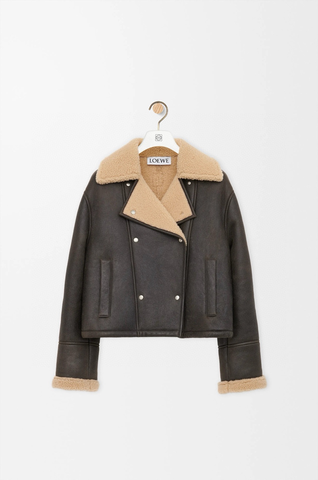 Loewe 로에베 에코 무톤 양털 라이더 자켓 1