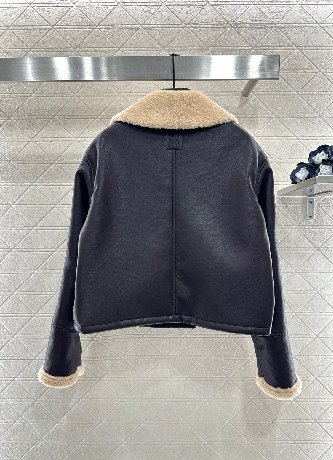 Loewe 로에베 에코 무톤 양털 라이더 자켓 20