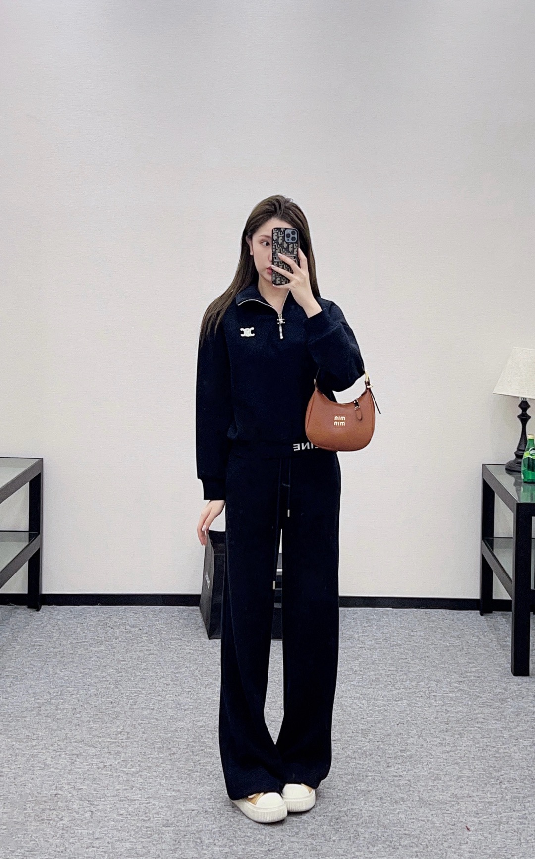 Celine 셀린느 셀린 반집업 로고 트레이닝 세트 1