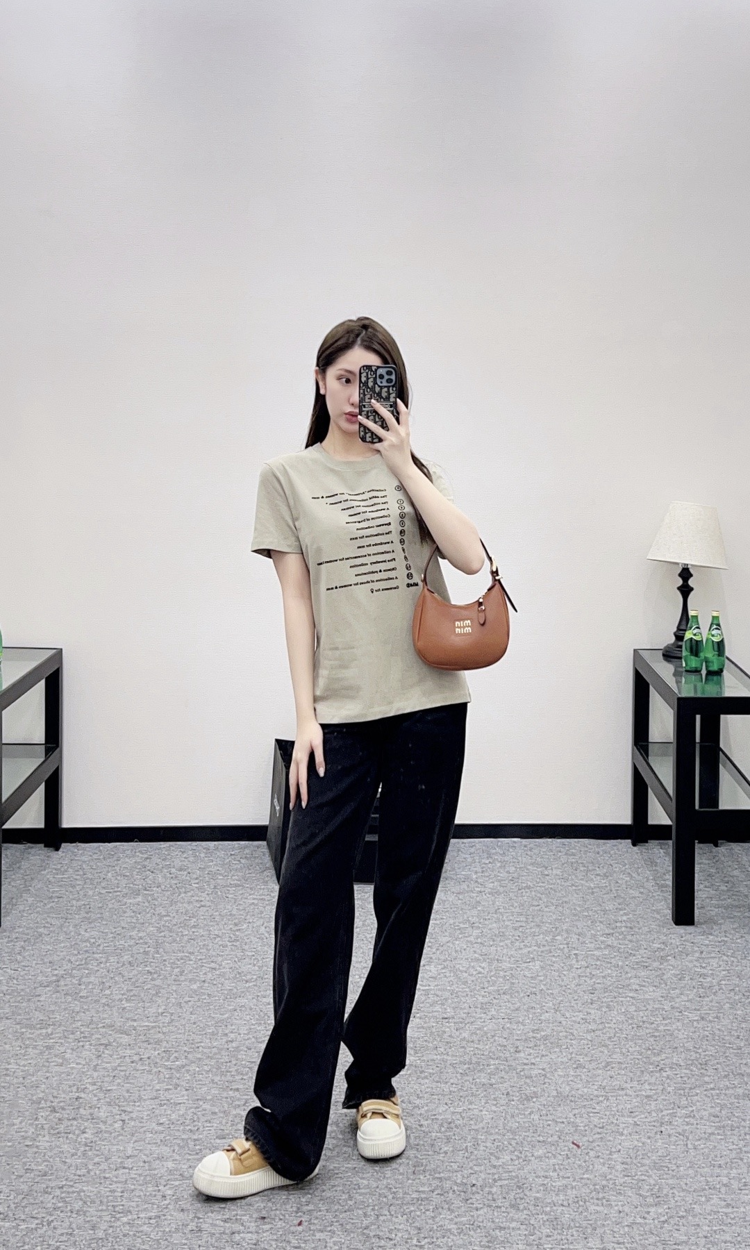 MM6 엠엠식스 로고 프린트 코튼 티셔츠 1