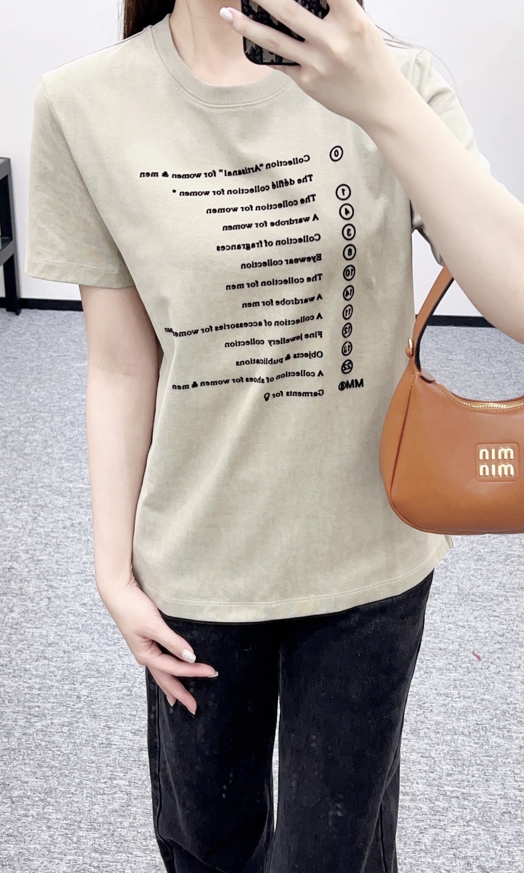 MM6 엠엠식스 로고 프린트 코튼 티셔츠 5