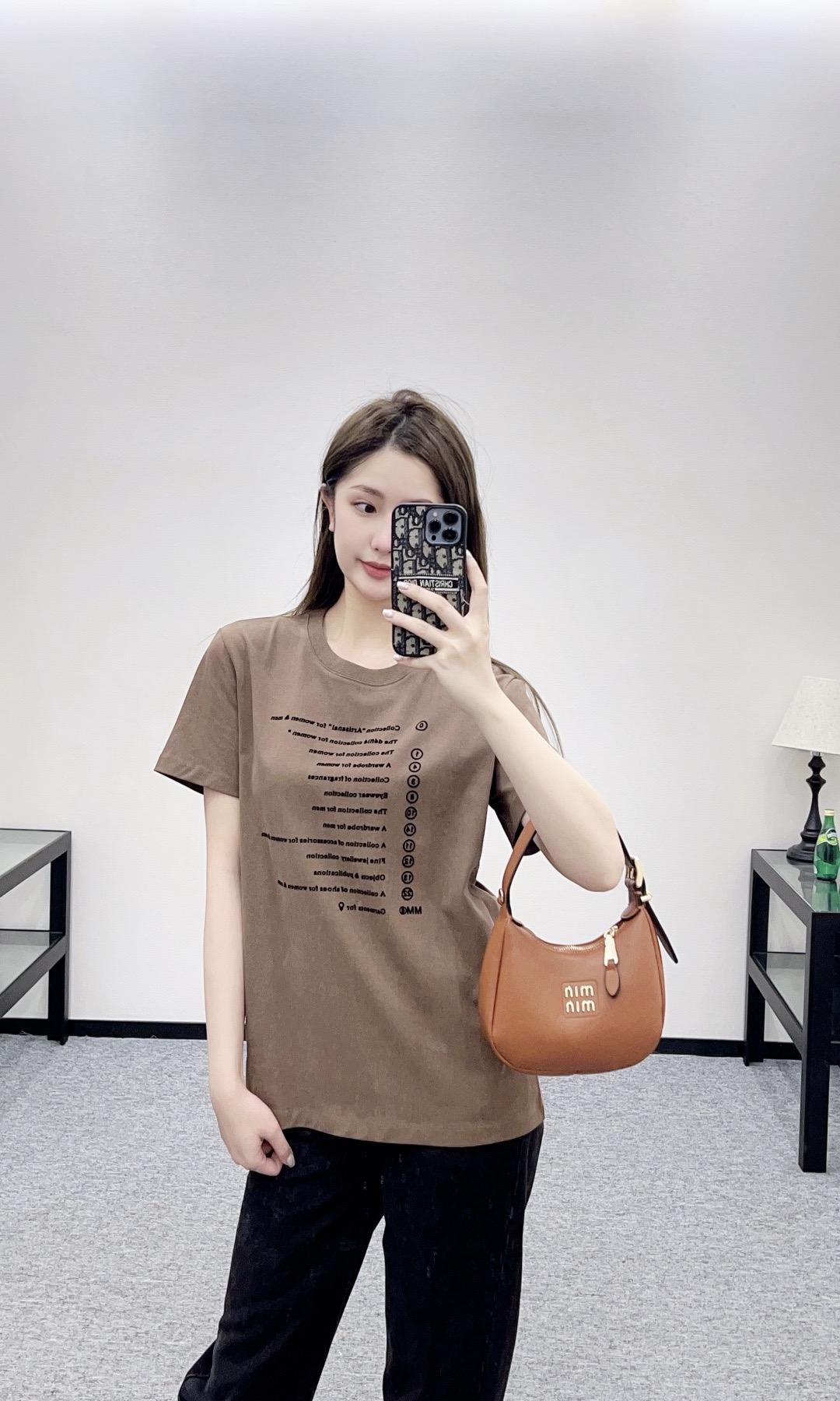 MM6 엠엠식스 로고 프린트 코튼 티셔츠 4