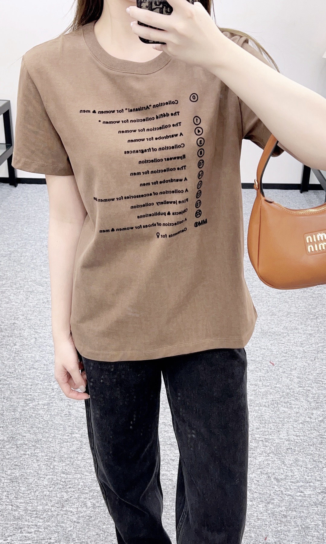 MM6 엠엠식스 로고 프린트 코튼 티셔츠 6