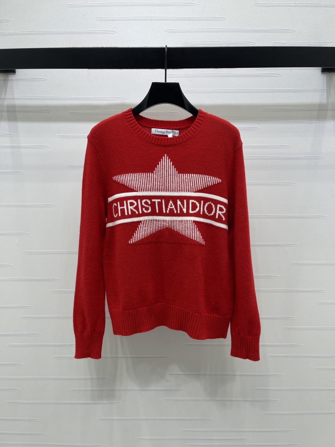 Christian Dior 크리스찬 디올 스타 로고 레드 니트 풀오버 5