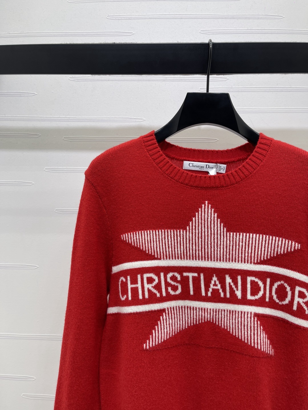 Christian Dior 크리스찬 디올 스타 로고 레드 니트 풀오버 7