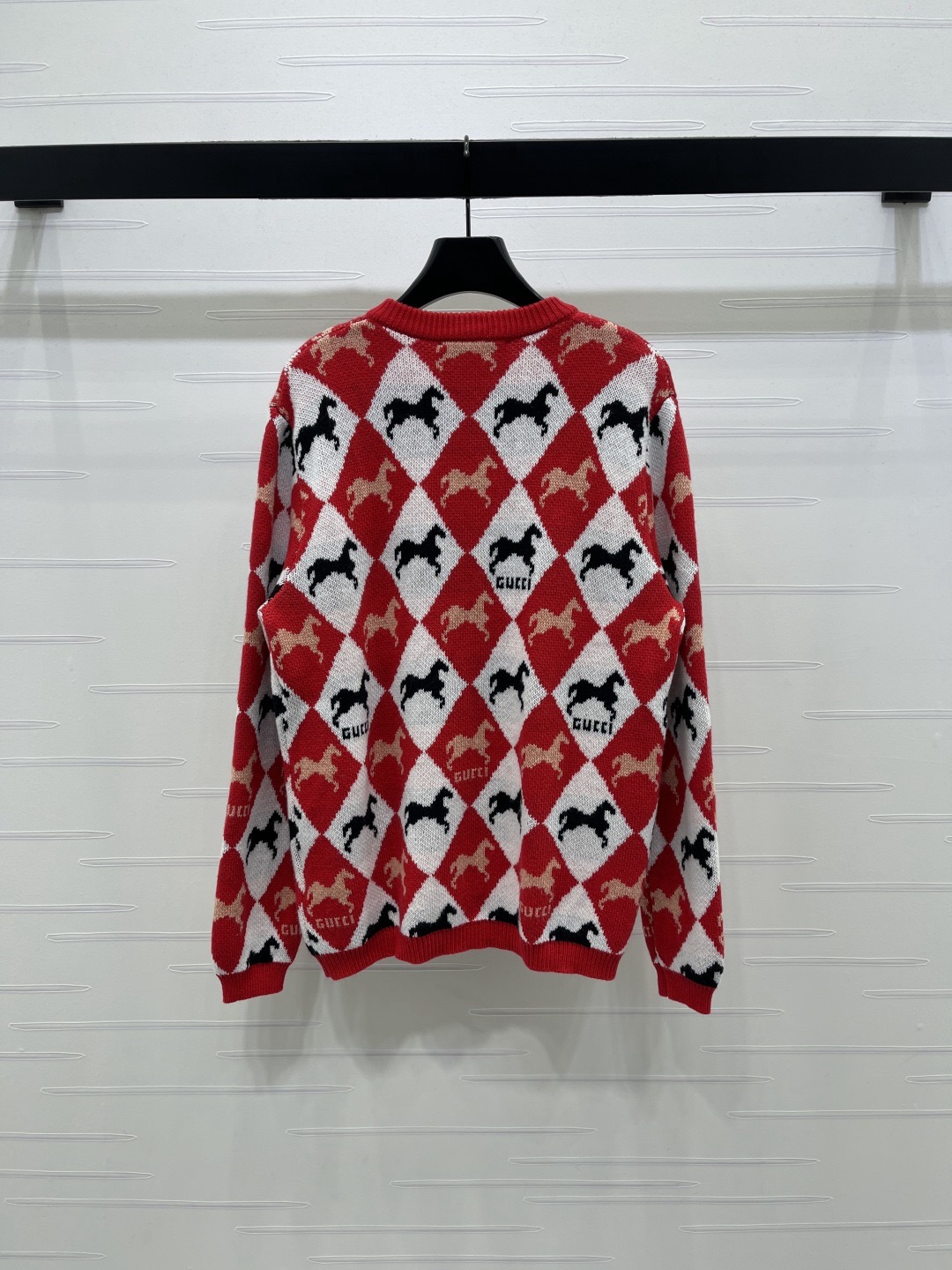 Gucci 구찌 마상 아가일 라운드넥 니트 가디건 18