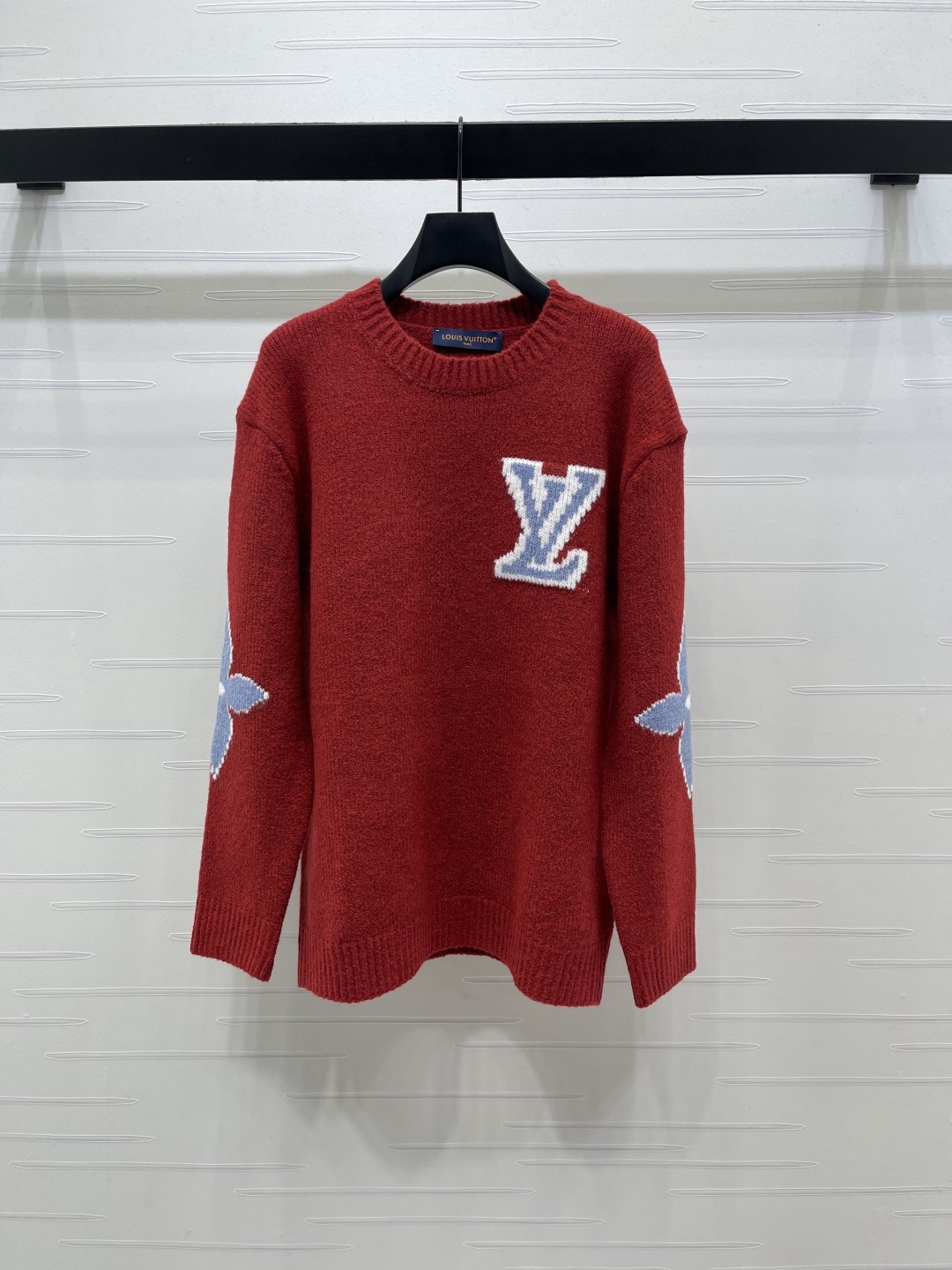 Louis Vuitton 루이비통 루이 비통 로고 자카드 핑크 울 니트 1