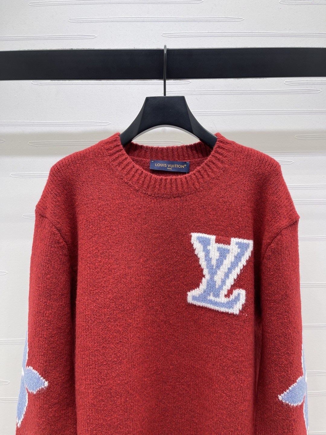 Louis Vuitton 루이비통 루이 비통 로고 자카드 핑크 울 니트 4