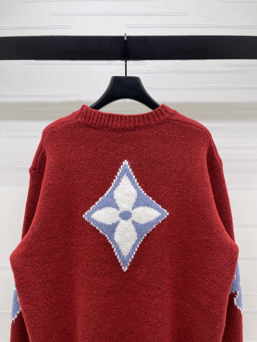 Louis Vuitton 루이비통 루이 비통 로고 자카드 핑크 울 니트 7