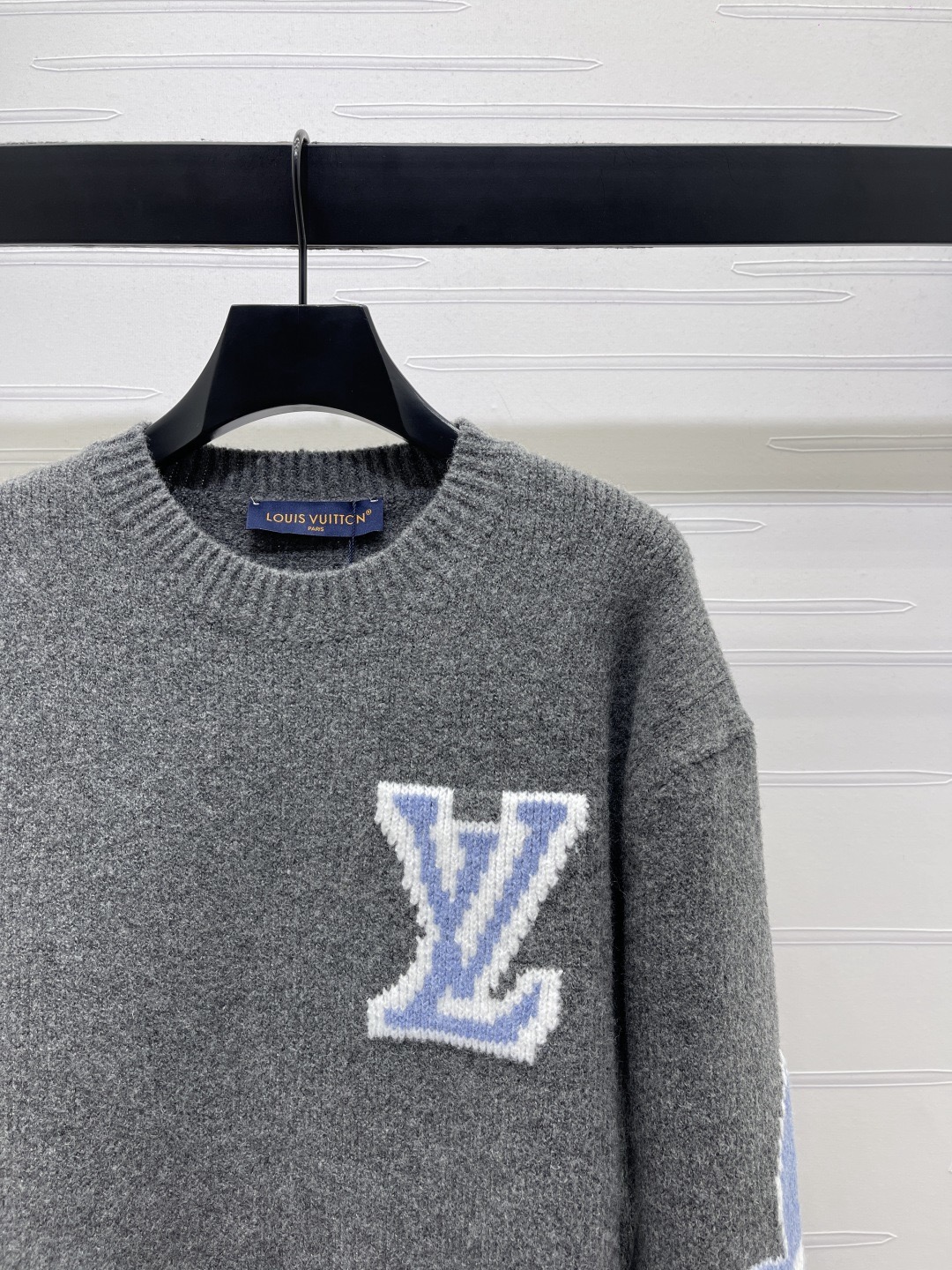 Louis Vuitton 루이비통 루이 비통 로고 자카드 핑크 울 니트 2