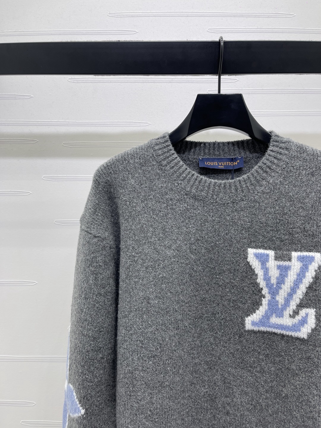 Louis Vuitton 루이비통 루이 비통 로고 자카드 핑크 울 니트 3