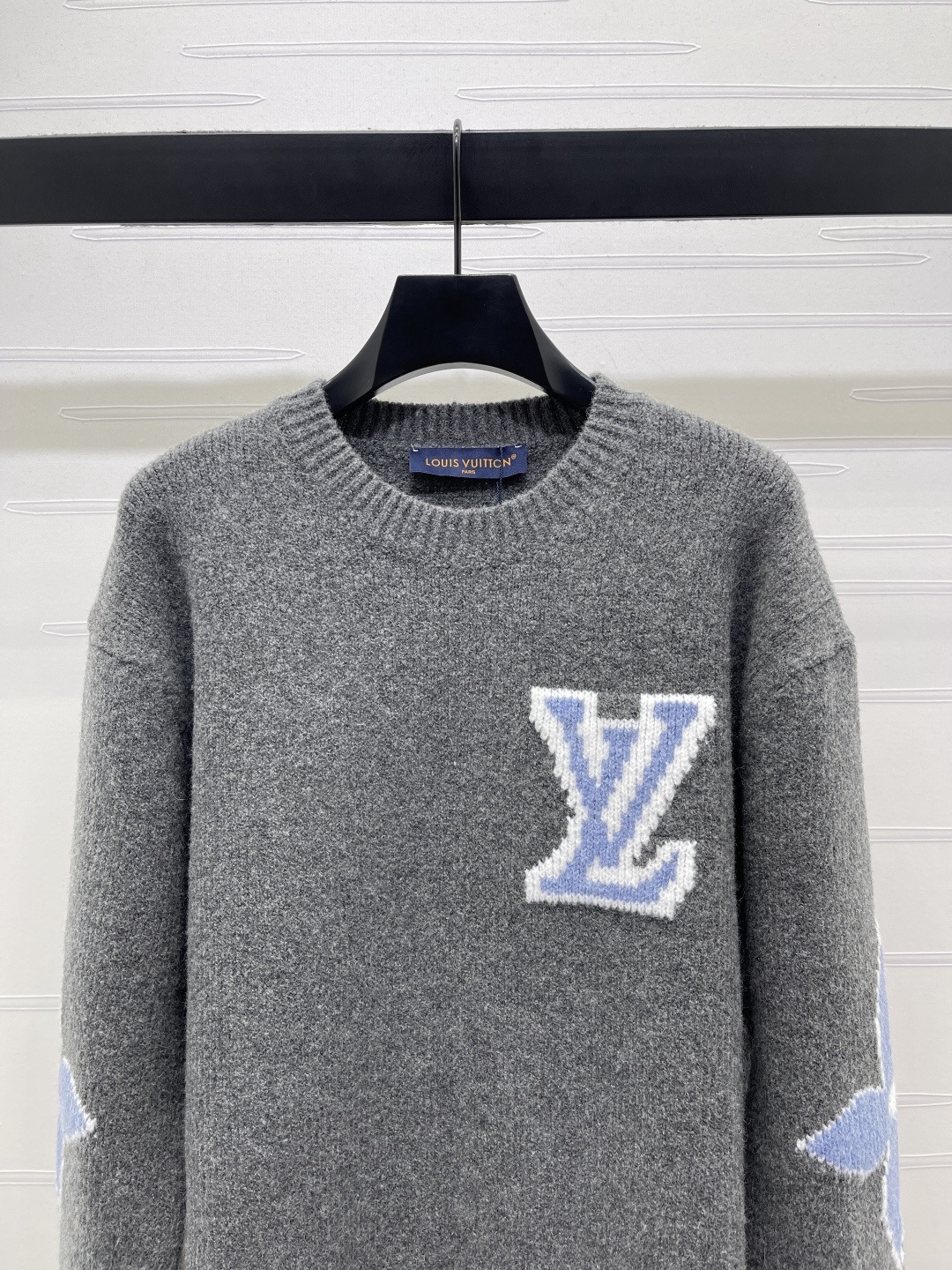 Louis Vuitton 루이비통 루이 비통 로고 자카드 핑크 울 니트 4