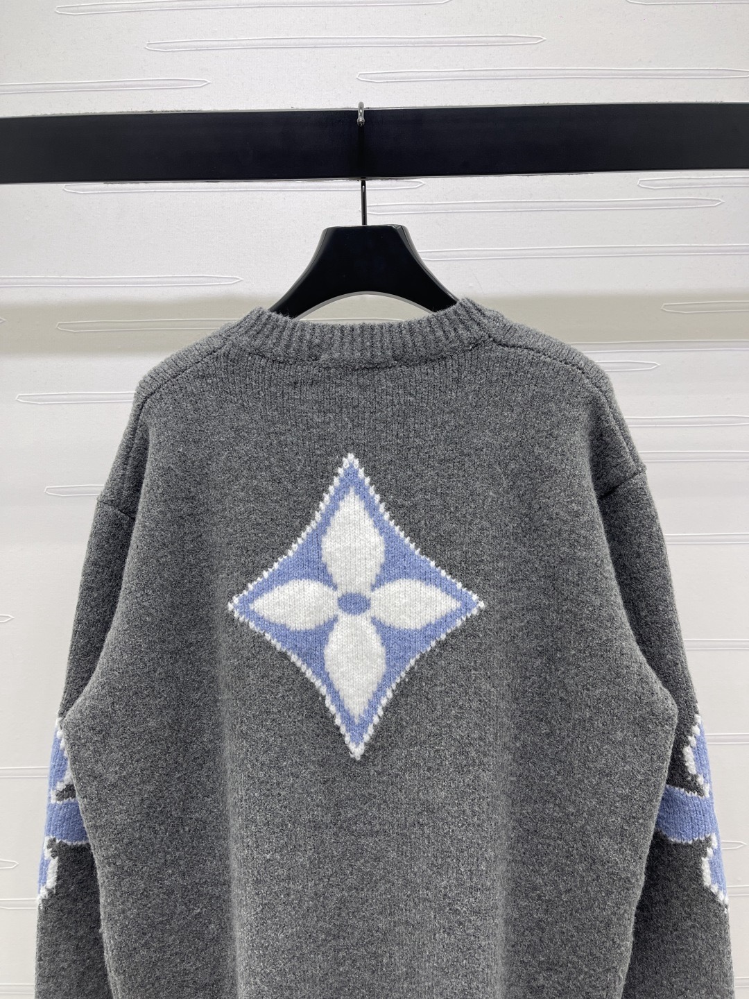 Louis Vuitton 루이비통 루이 비통 로고 자카드 핑크 울 니트 7