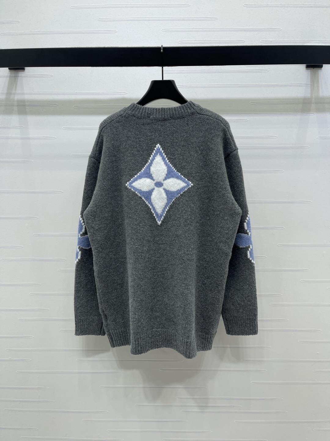 Louis Vuitton 루이비통 루이 비통 로고 자카드 핑크 울 니트 8