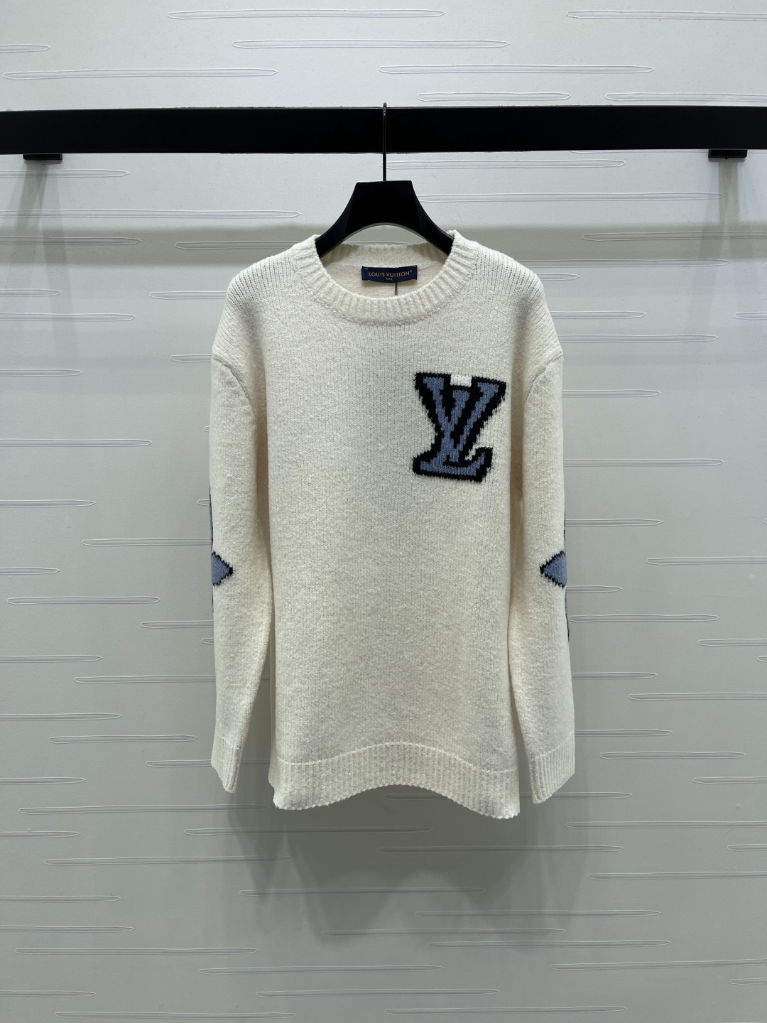 Louis Vuitton 루이비통 루이 비통 로고 자카드 핑크 울 니트 1