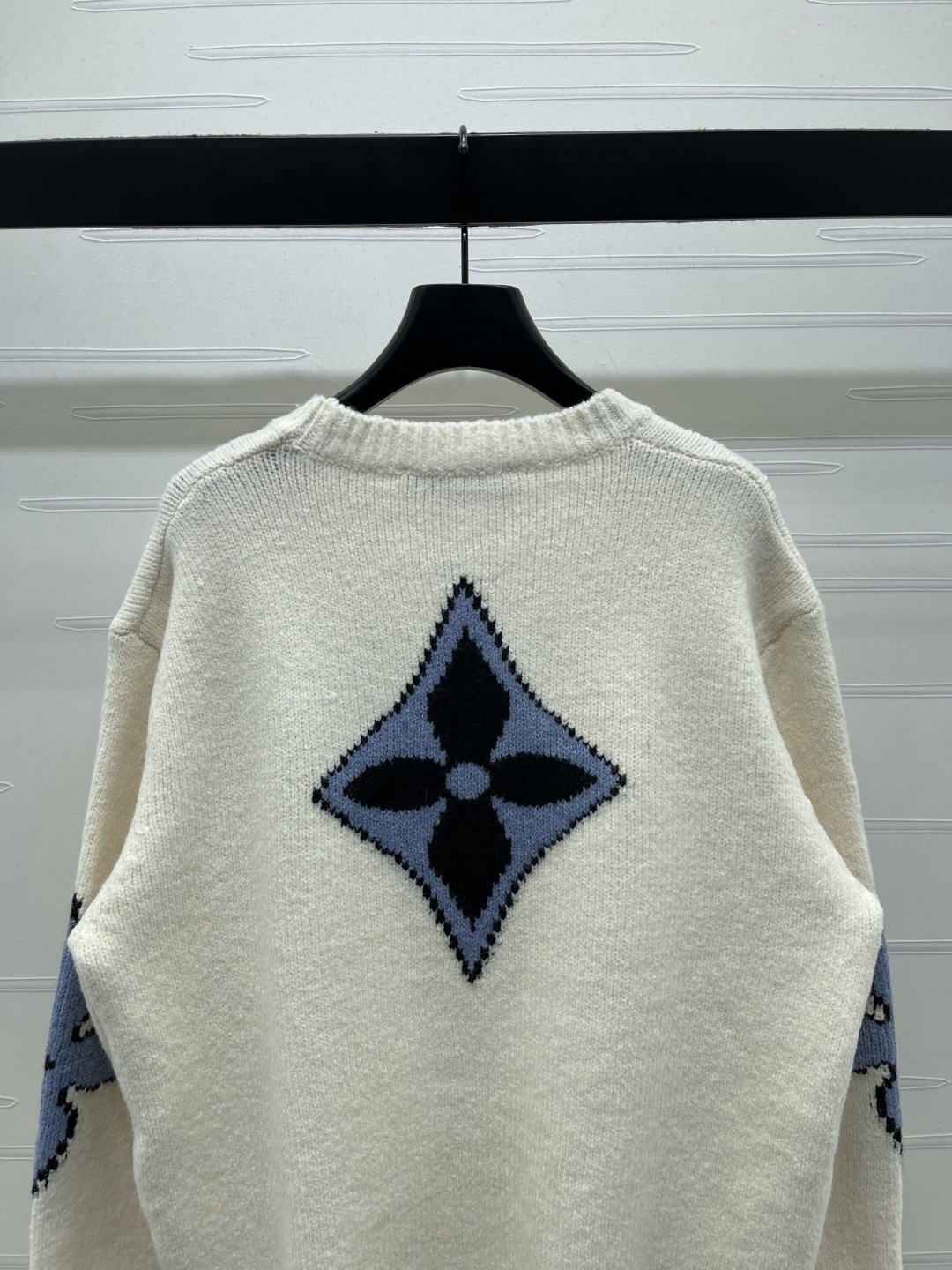 Louis Vuitton 루이비통 루이 비통 로고 자카드 핑크 울 니트 6