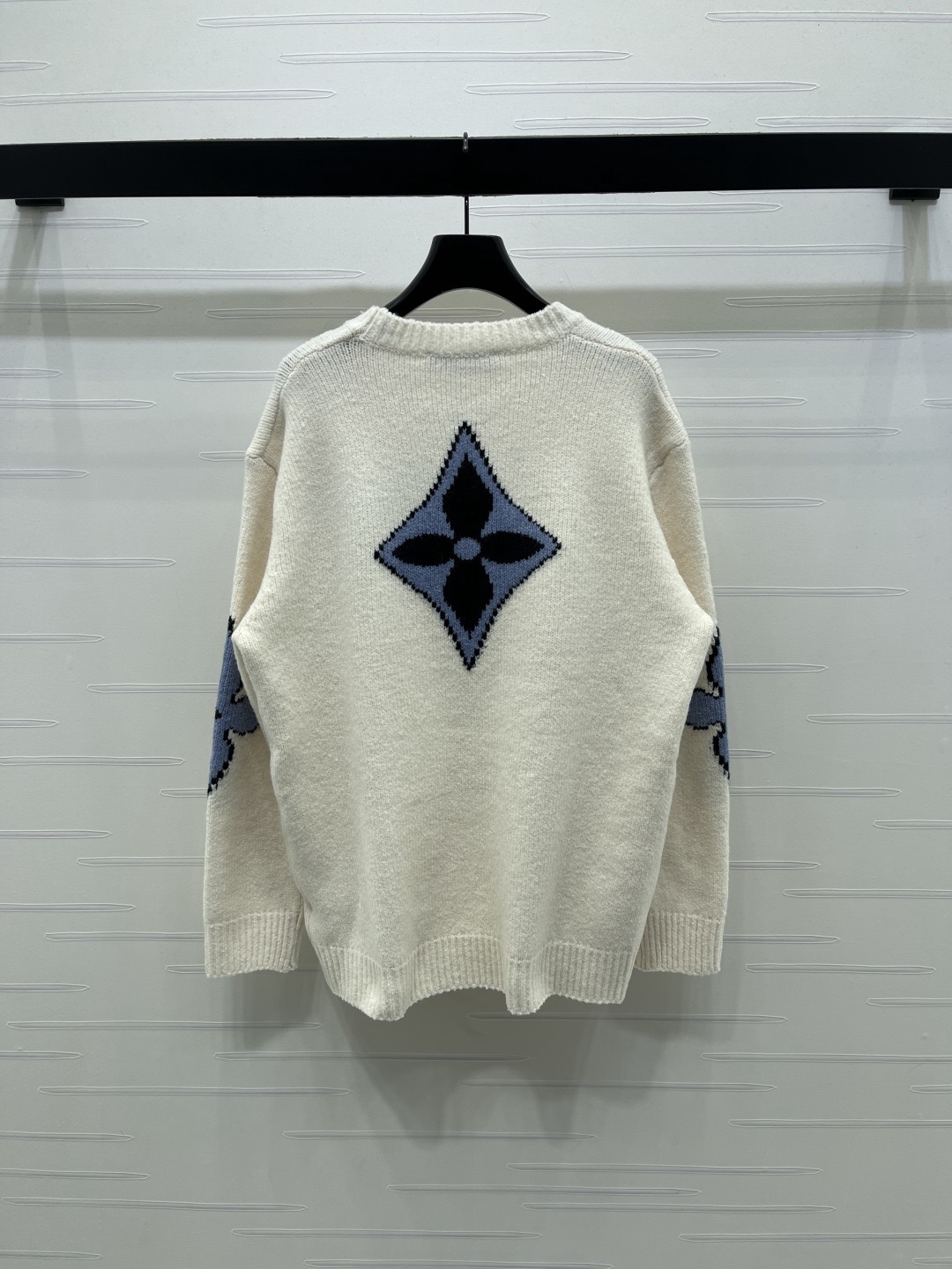 Louis Vuitton 루이비통 루이 비통 로고 자카드 핑크 울 니트 7