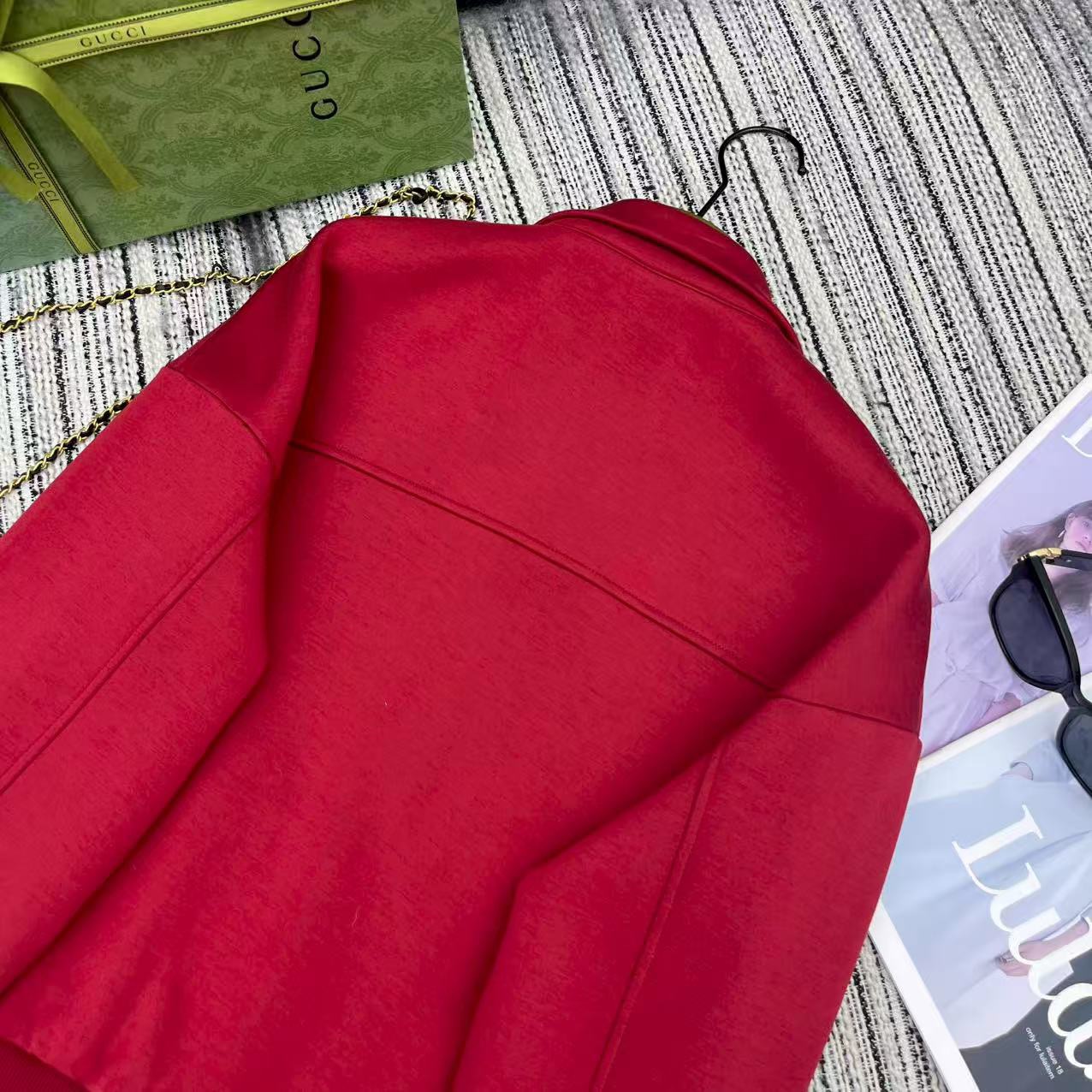 Gucci 구찌 배색 파이핑 포켓 집업 자켓 스커트 세트 17