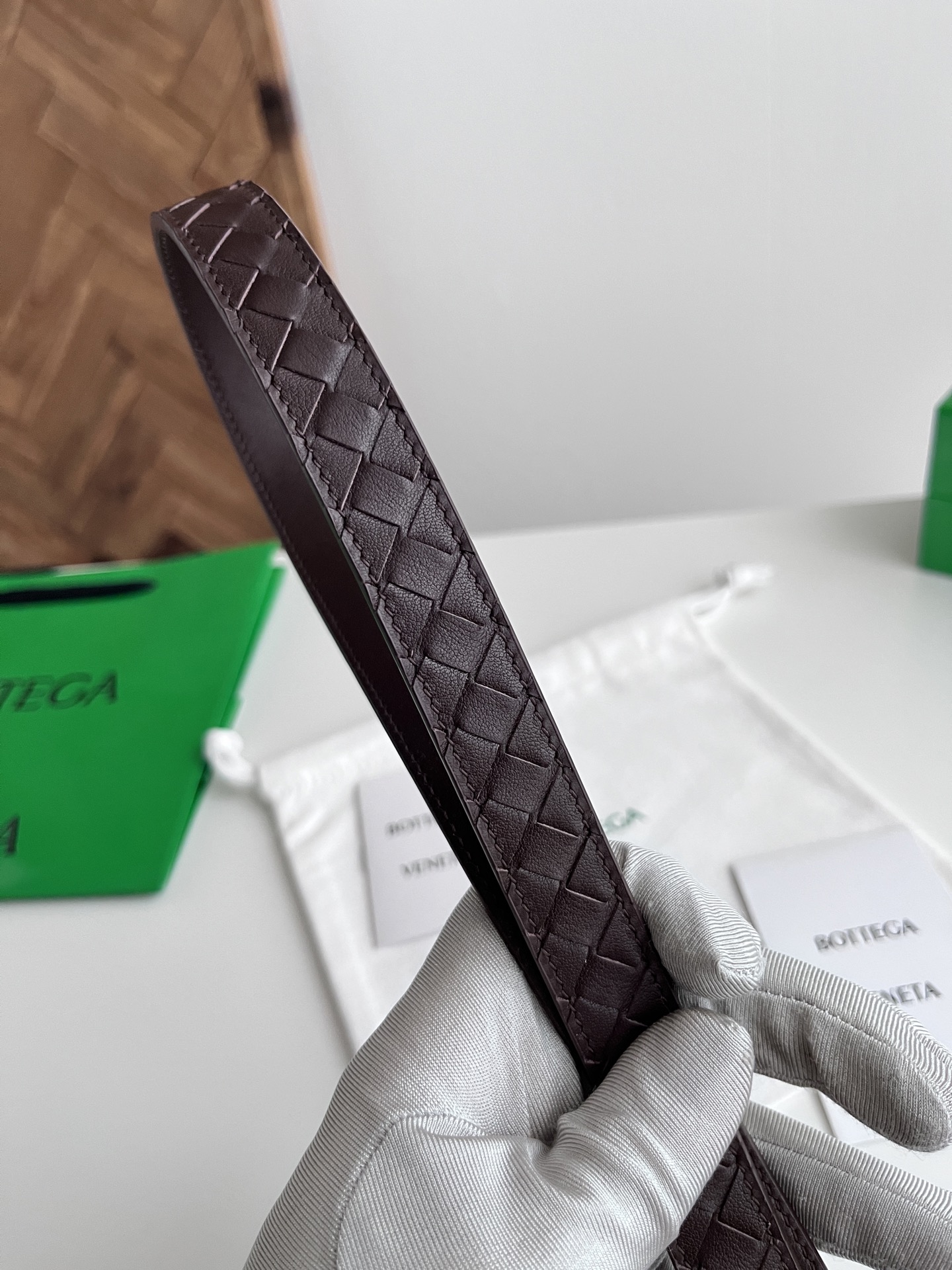 Bottega Veneta 보테가베네타 보테가 베네타 인트레치오 여성 가죽 허리벨트 5