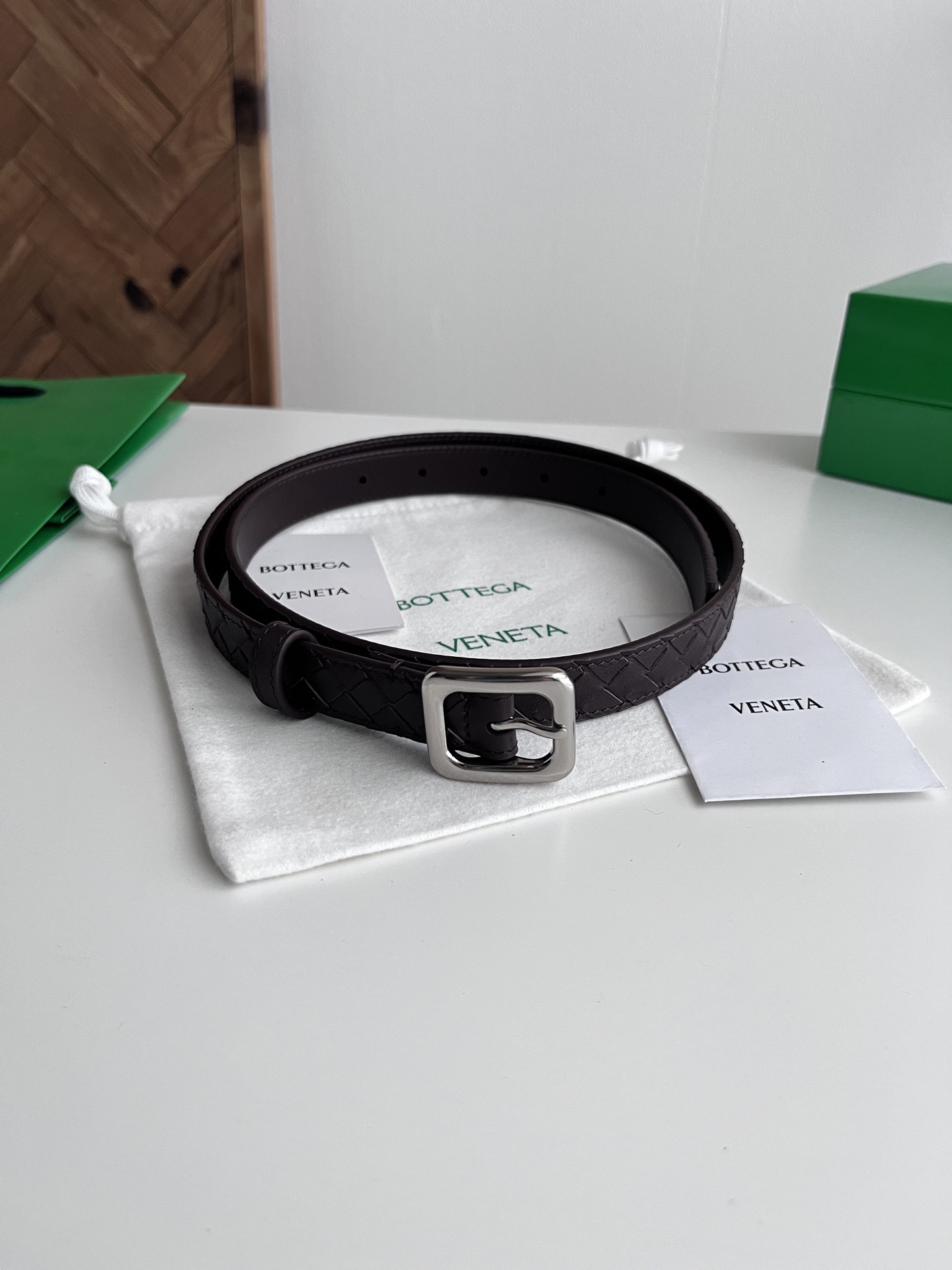 Bottega Veneta 보테가베네타 보테가 베네타 인트레치오 여성 가죽 허리벨트 7