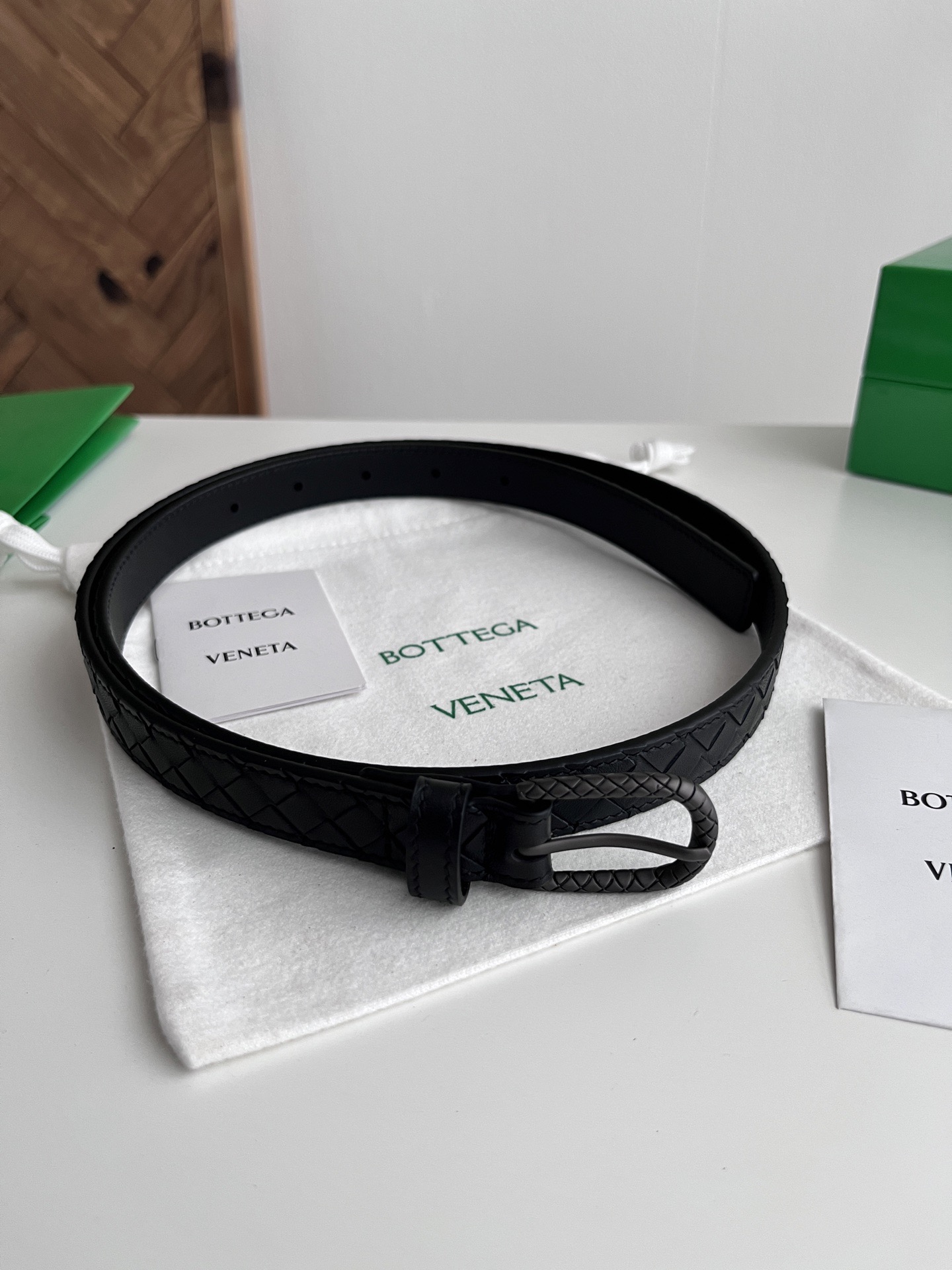 Bottega Veneta 보테가베네타 보테가 베네타 인트레치오 여성 가죽 벨트 7