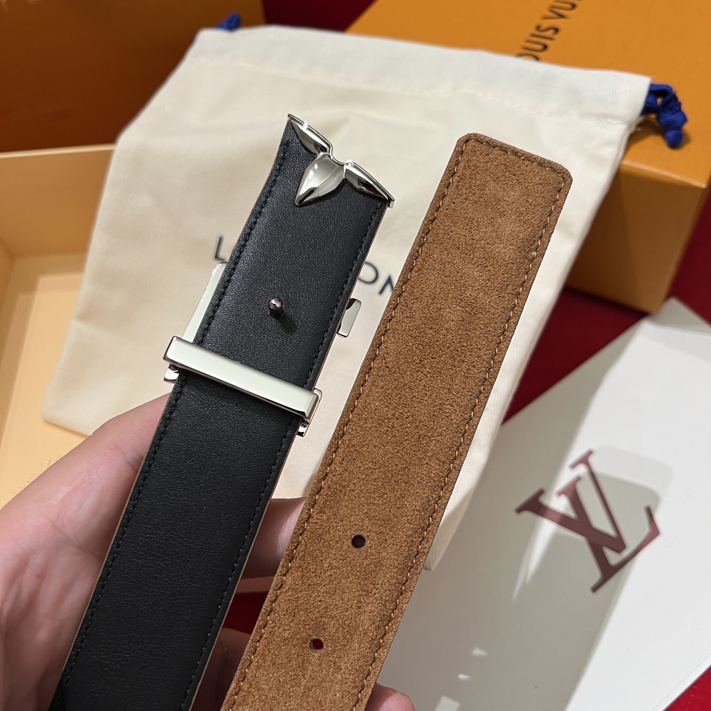 Louis Vuitton 루이 비통 LV 이니셜 리버서블 벨트 30mm M4497 7