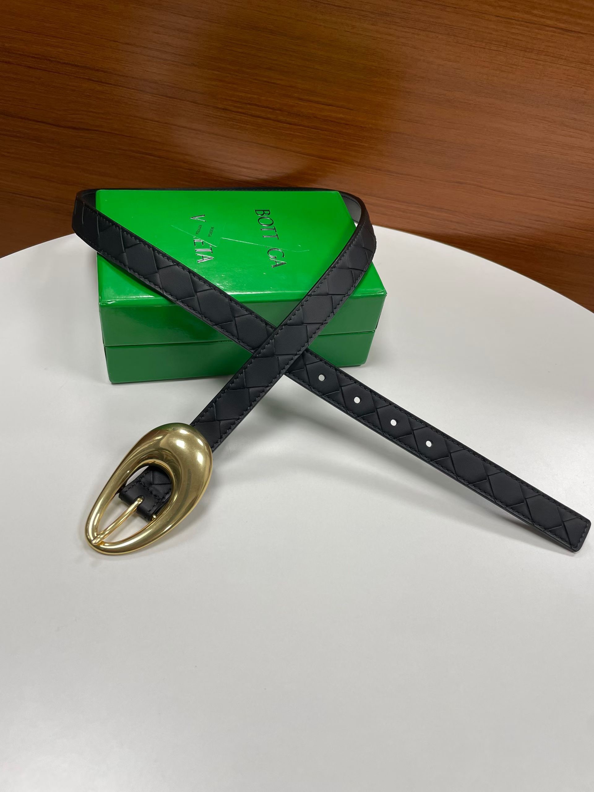 Bottega Veneta 보테가베네타 보테가 베네타 빈티지 버클 송아지가죽 벨트 6