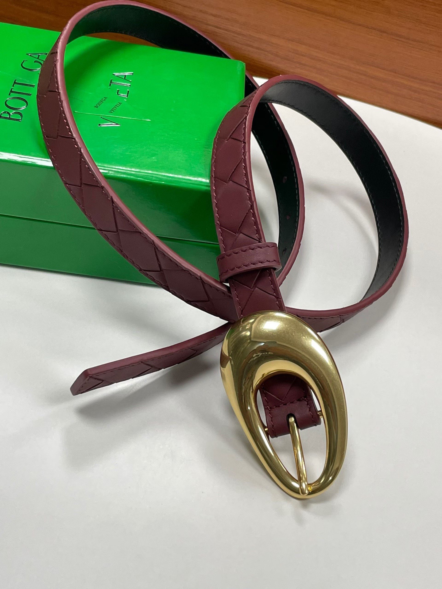 Bottega Veneta 보테가베네타 보테가 베네타 빈티지 버클 송아지가죽 벨트 12