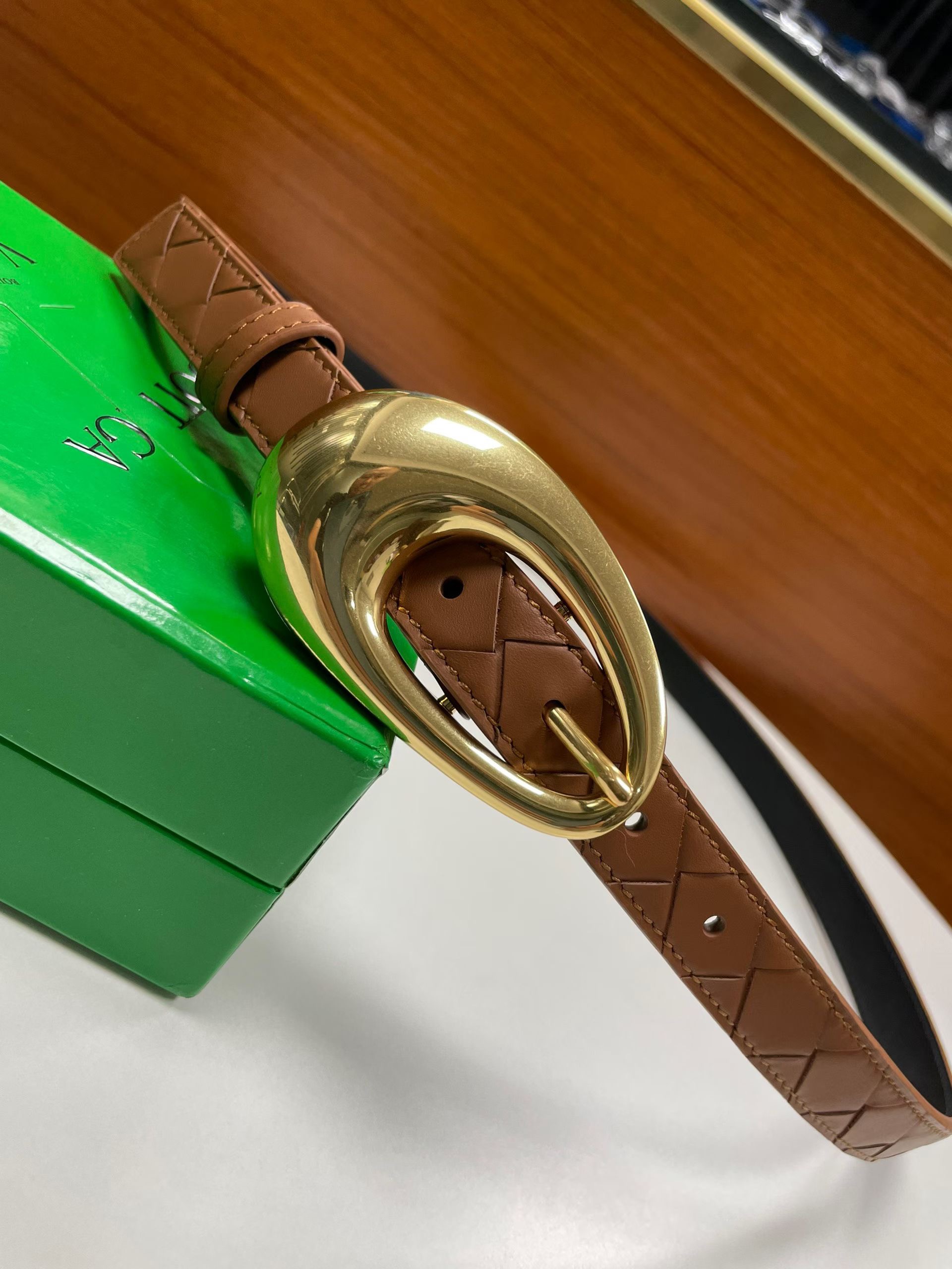 Bottega Veneta 보테가베네타 보테가 베네타 빈티지 버클 송아지가죽 벨트 13