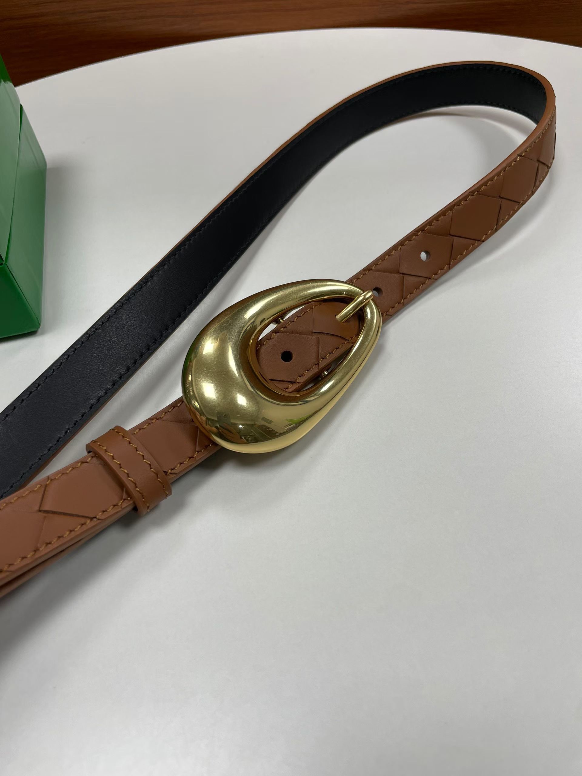 Bottega Veneta 보테가베네타 보테가 베네타 빈티지 버클 송아지가죽 벨트 14