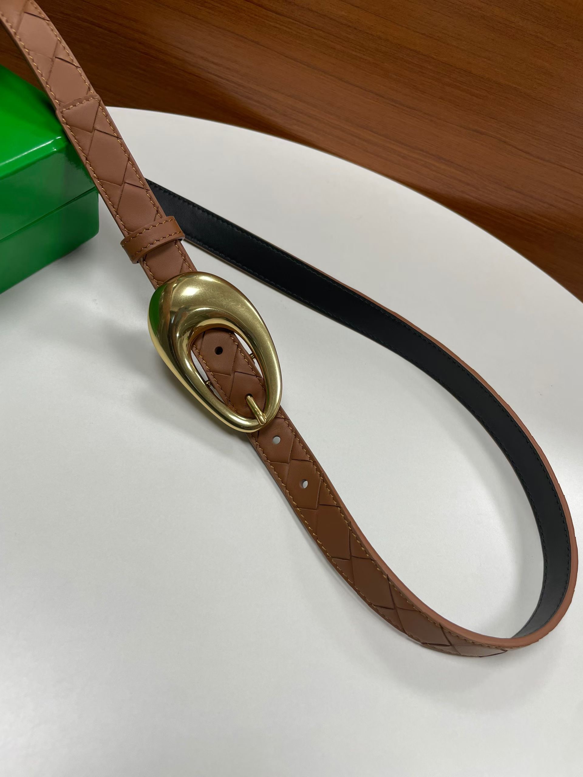 Bottega Veneta 보테가베네타 보테가 베네타 빈티지 버클 송아지가죽 벨트 15