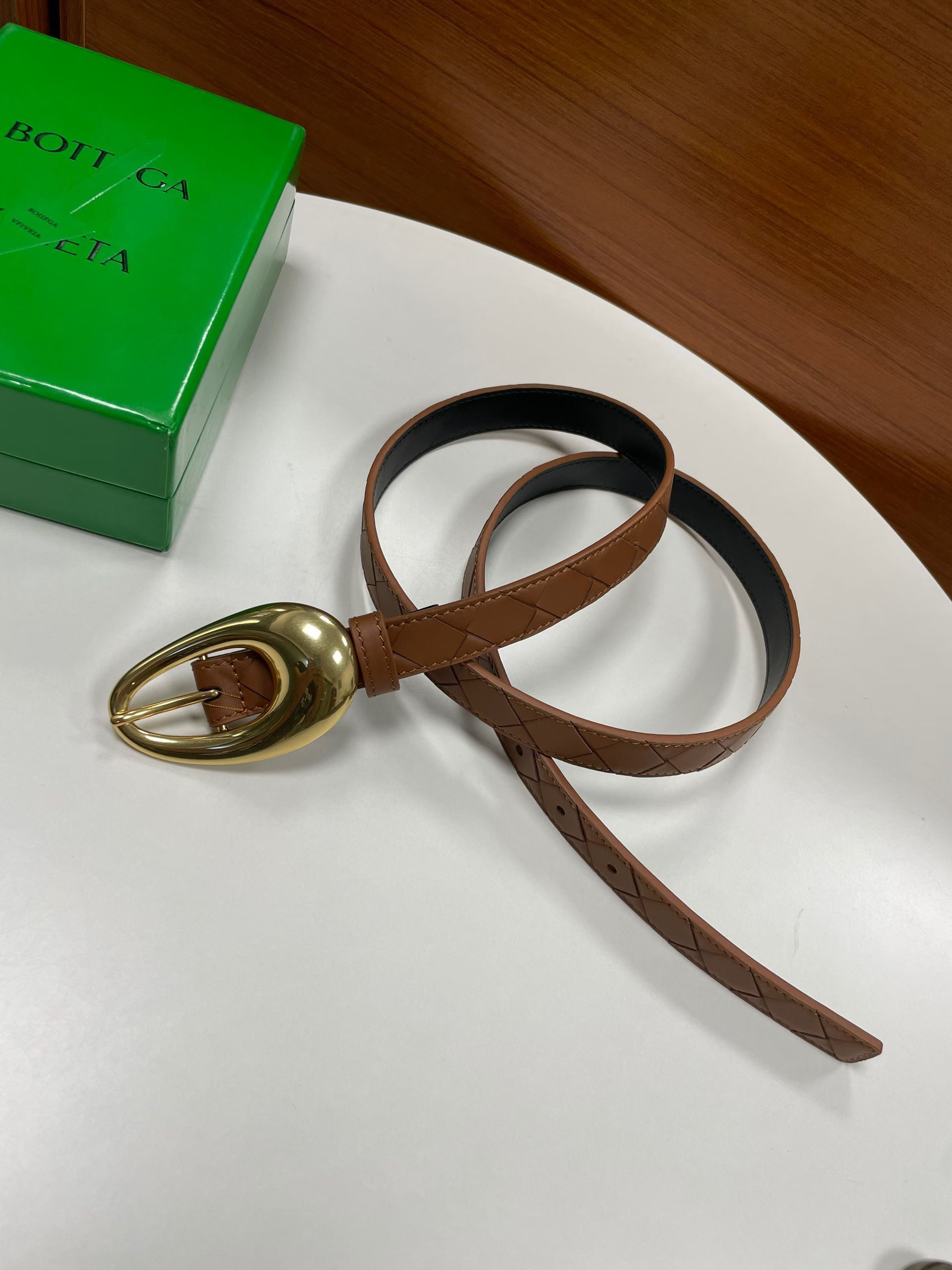 Bottega Veneta 보테가베네타 보테가 베네타 빈티지 버클 송아지가죽 벨트 17