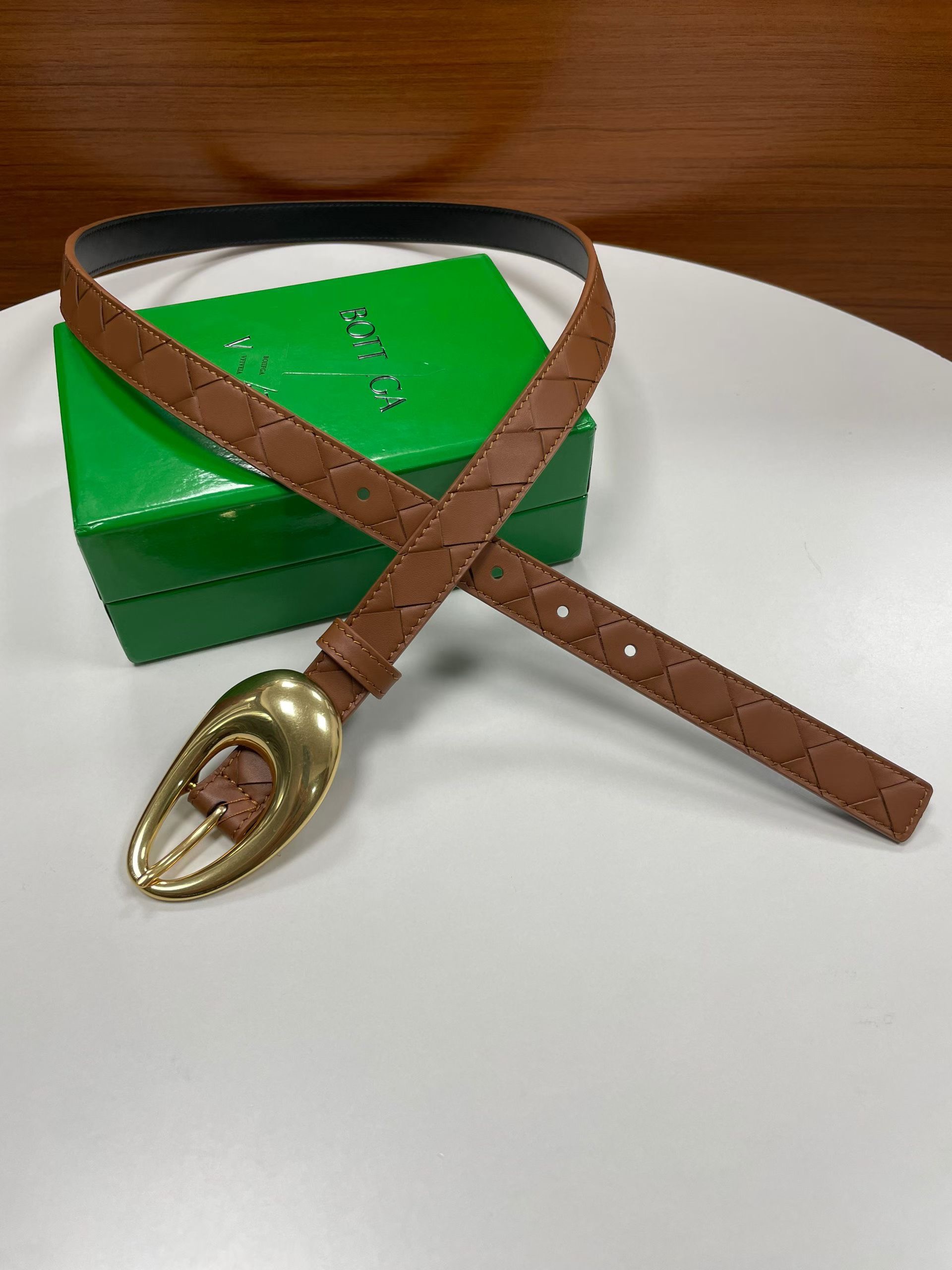 Bottega Veneta 보테가베네타 보테가 베네타 빈티지 버클 송아지가죽 벨트 18