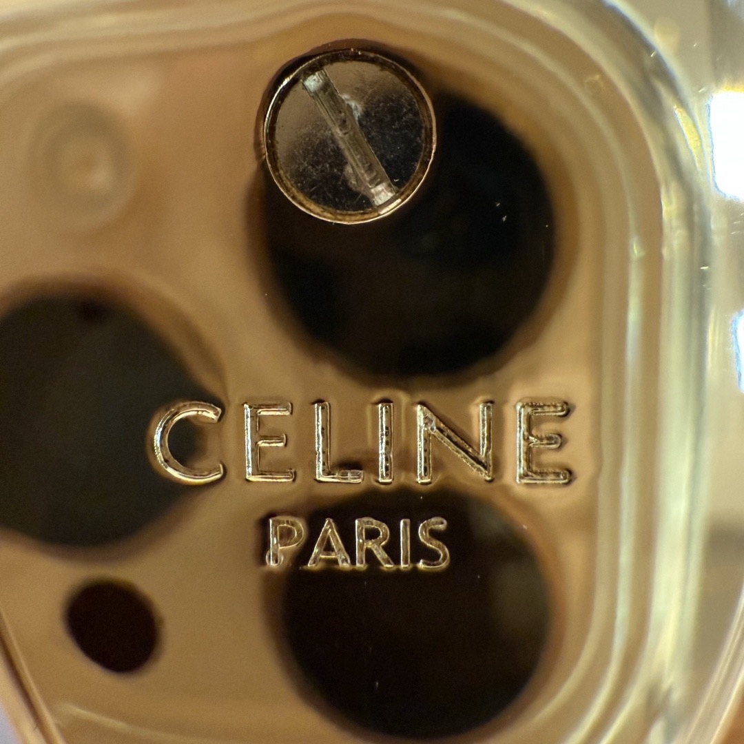 CELINE 셀린느 웨스턴 25mm 트리옴프 버클 스웨이드 & 카프스킨 벨트 9